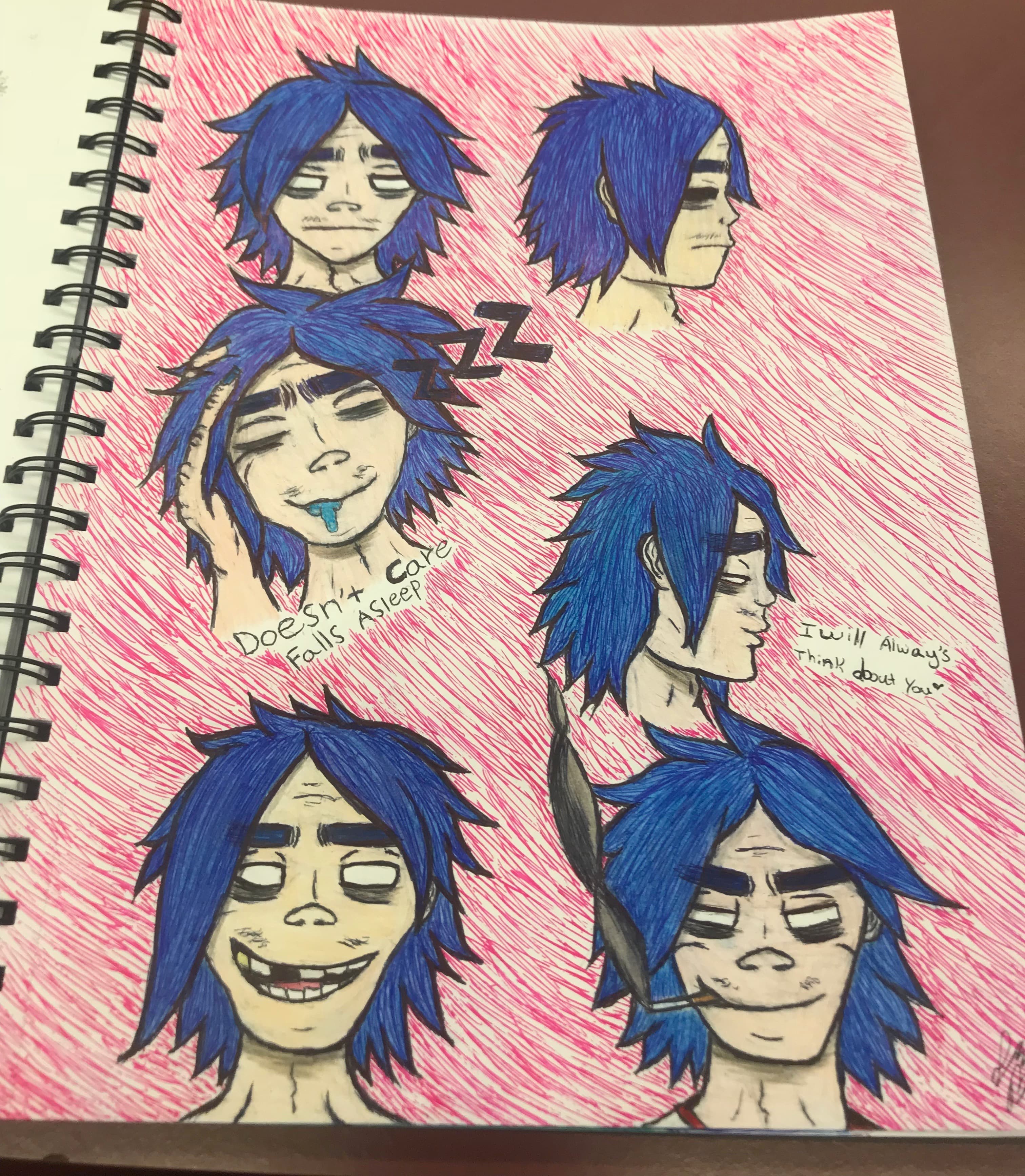 2-D Expression Sheet — Fan Art, Physical