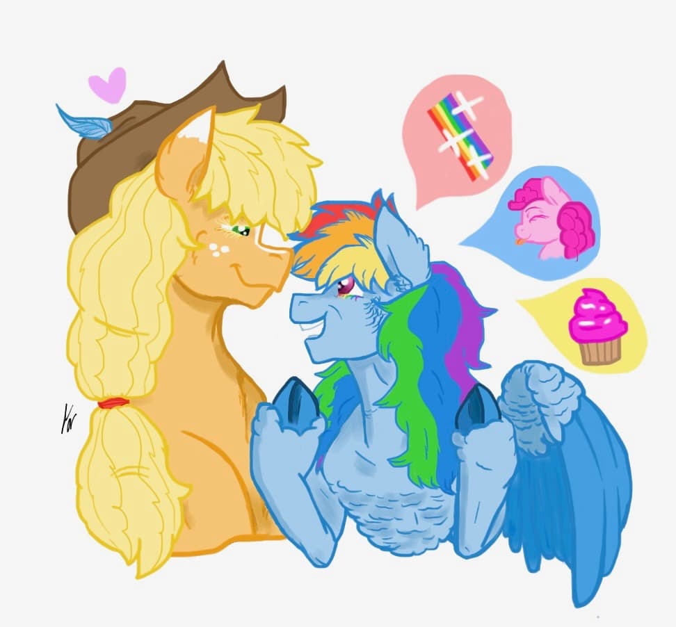 Appledash Yappin' About the Day — Fan Art, Digital, Cartoon Characters