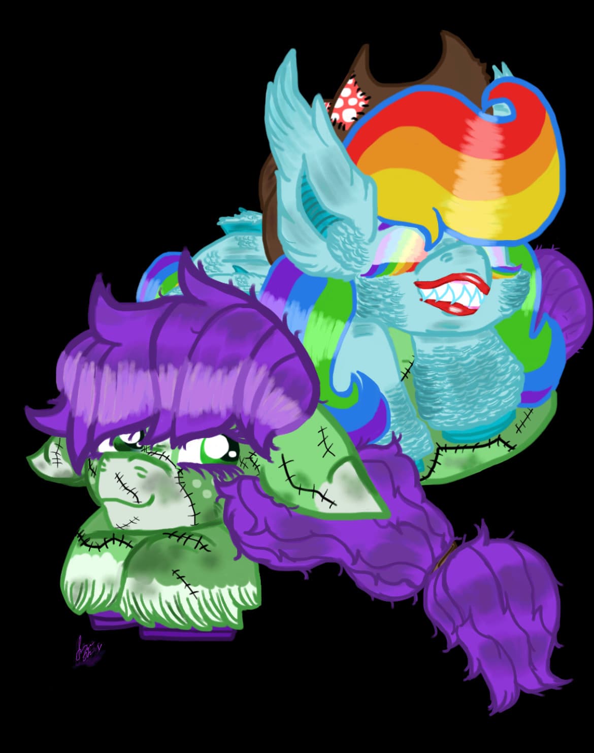 Count Dashula and Franken Jack — Original Characters, Digital