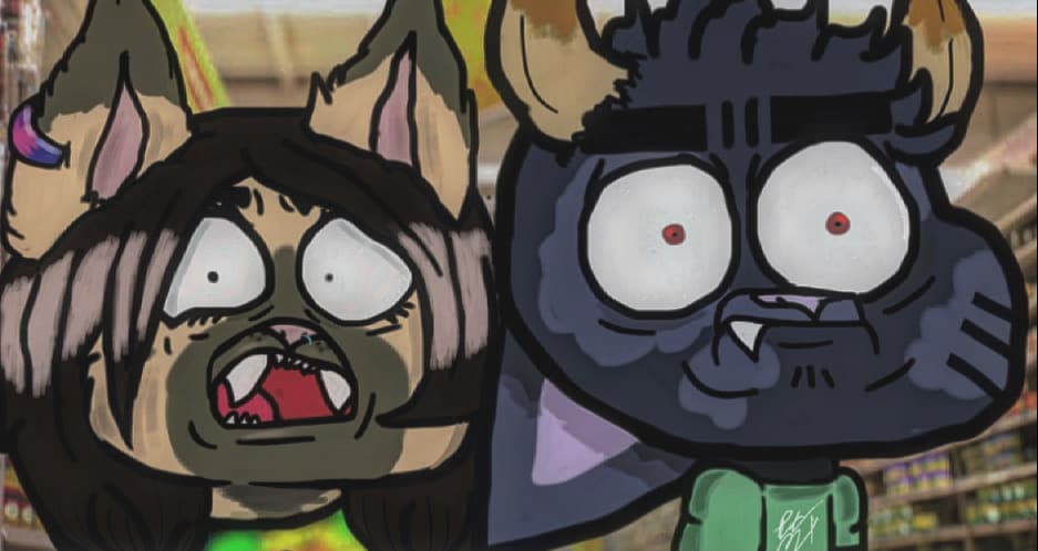 Bad Things Seen at the Grocery Store — Original Characters, Digital